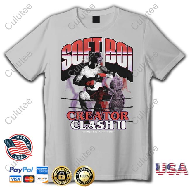 Ethan Soft Boi Creator Clash II One Night Only April 15H 2023 Long Sleeve Tee Crank Gameplays Merch