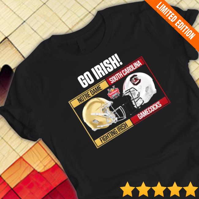 Go Irish 2022 Gator Bowl Notre Dame Fighting Irish Vs South Carolina Gamecocks Long Sleeve Shirt