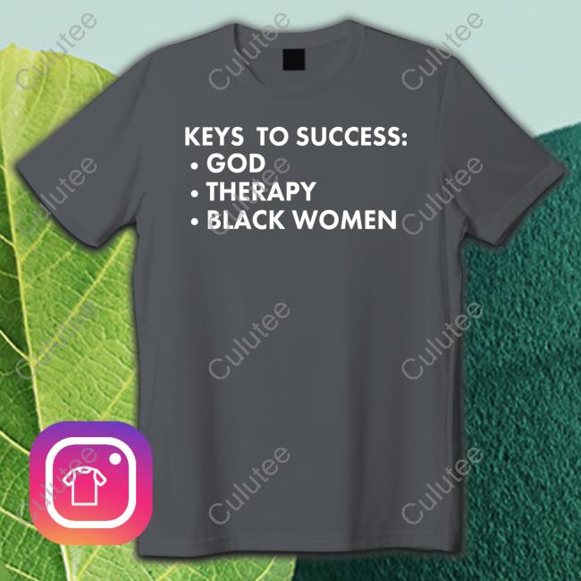 Keys To Success God Therapy Black Women Hoodie