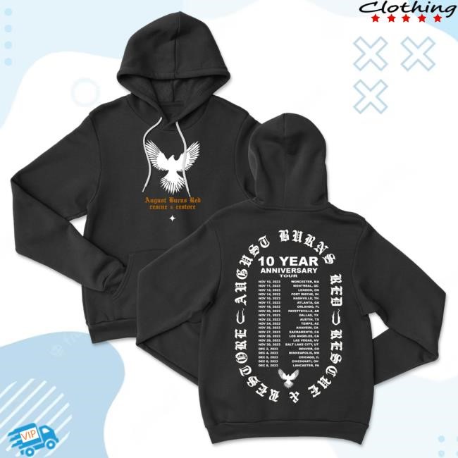 Rescue & Restore 10 Year Tour Hoody August Burns Red Official Merch
