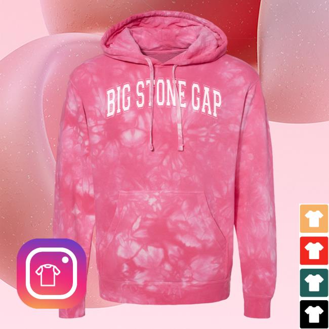 Official Hometown Apparel Clothing Merch Big Stone Gap Virginia Varsity Tie-Dye Crew Tie Dye Pink