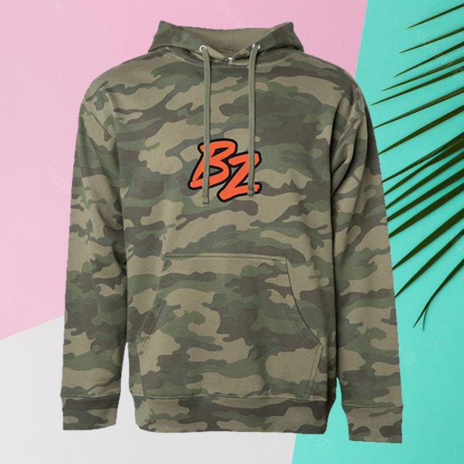 Official Bailey Zimmerman Merch Store Bailey Zimmerman Bz Logo Hooded Sweatshirt - Camo