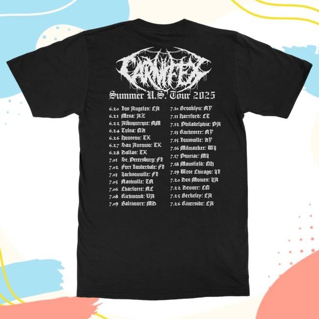 Official Indie Merch Store Carnifex Grim Reaper Tour Shirts IndieMerchStore Official Indie Merch Store Carnifex Grim Reaper Tour Shirt IndieMerchStore