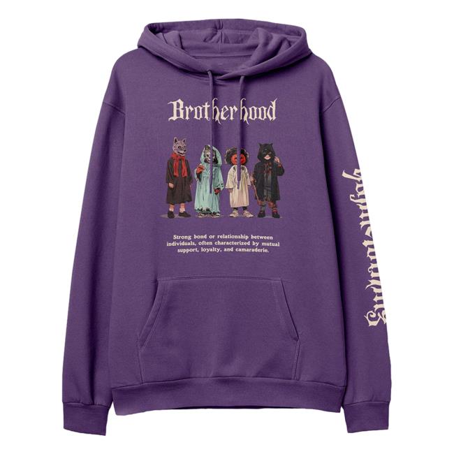 Official Yujin Clothing Brotherhood Crewneck Sweatshirt Purple