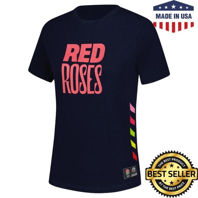 Official Spice Girls Merch Store Red Roses x Spice Girls Fitted Navy Shirts - Womens
