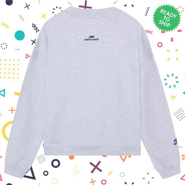 Official Eme Studios Clothing Store Mbuddy Grey Oversized Sweater EmeStudios