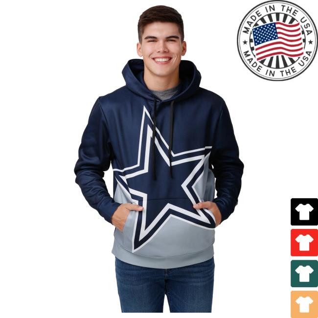 Official Foco Merch Store Shop Foco Dallas Cowboys Bold Logo Hoody Foco Apparel Clothing