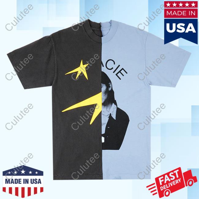 Official Gracie Abrams Merch Store Star Upcycled Split Tshirt II Gracieabrams Shop