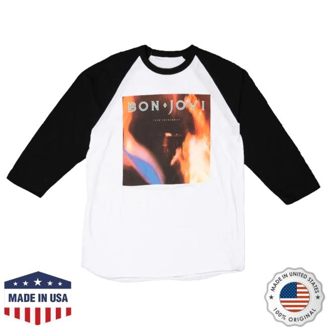Official Bon Jovi Merch Store Bon Jovi 7800° Fahrenheit Raglan LS Tee
