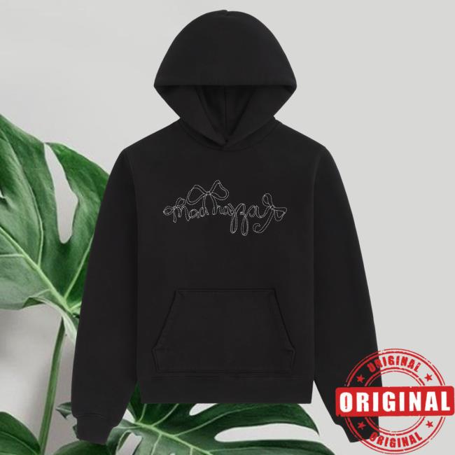 Official Madhappy Clothing Merch Store Our Seasonal Graphics Bow Hoodies Black Mad Happy Shop