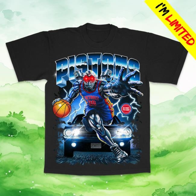 Official Kiwiclo Merch Store Pistons Horsepower T Shirt Off Black