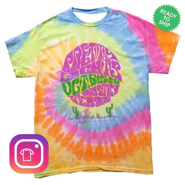 Official Pretty Lights Merch Store Austin TX Tie-Dye 2024 Shirts