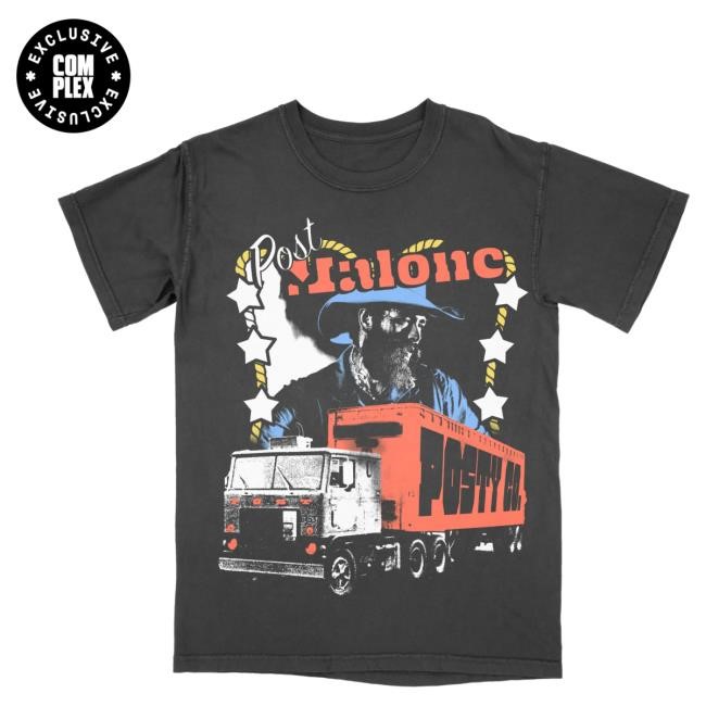 Official Complex Merch Store Shop Post Malone F-1 Trillion Posty Co. Photo Tshirt