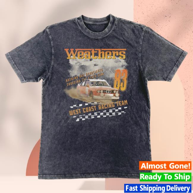 Official Sumerian Records Merch Store Weathers Racing Team Attractive Shirt in Black