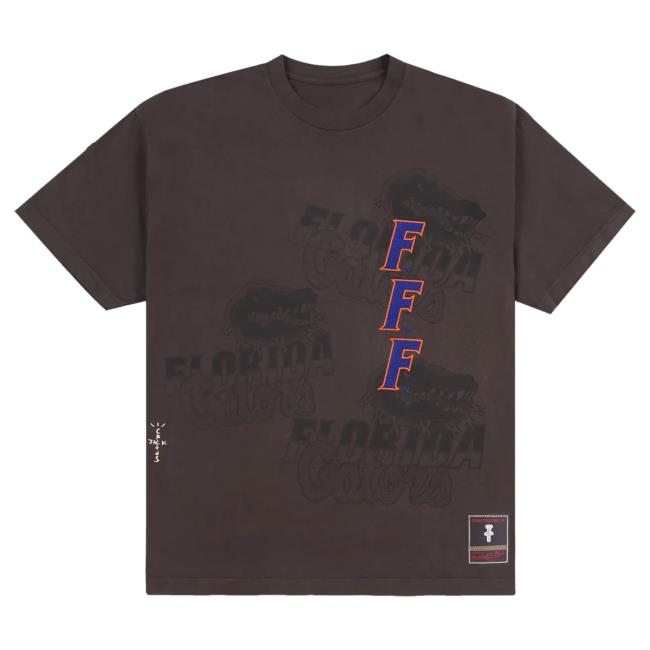 Official Travis Scott Utopia Merch Store CJ X M&N X UNIVERSITY OF FLORIDA SEAL New Shirt Travis Scott Apparel Clothing TravisScott