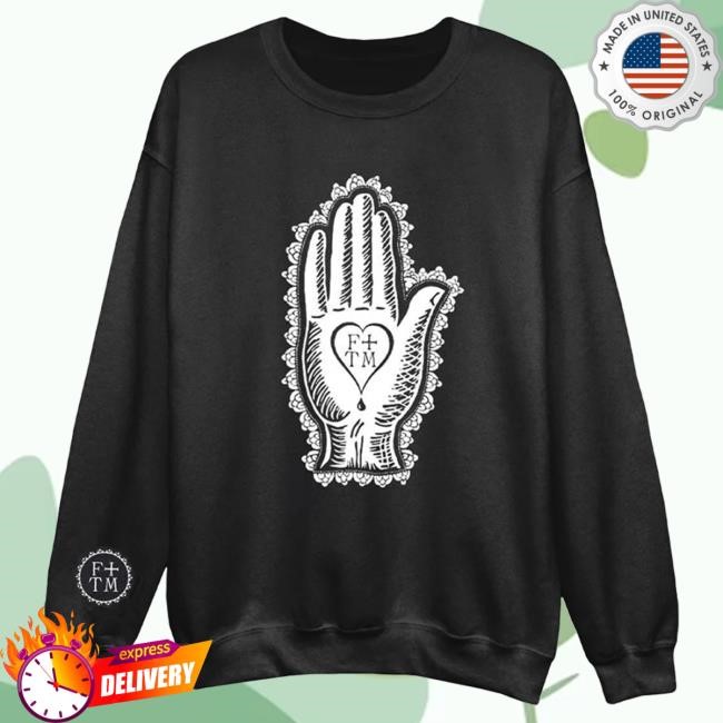 Official Florence and The Machine Palm Print Crew Neck Sweatshirt