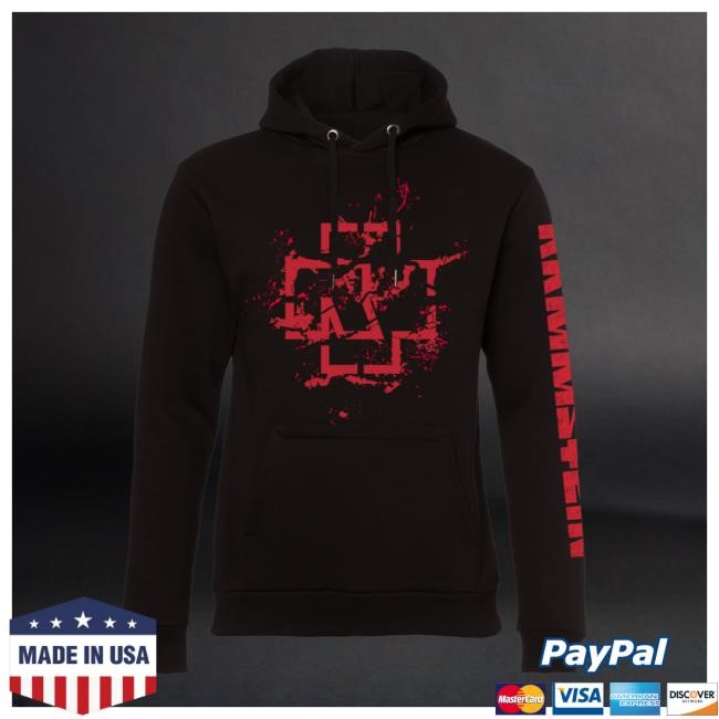 Official Rammstein Merch Store Rammstein Pull Over Hoodie ”Spraylogo 2.0”