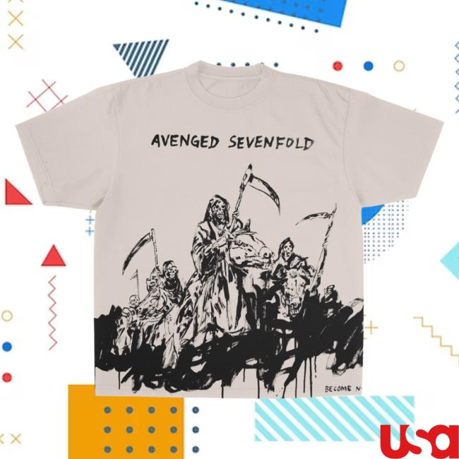 Official Sevenfold Avenged A7x World Merch Become Nothing Tee