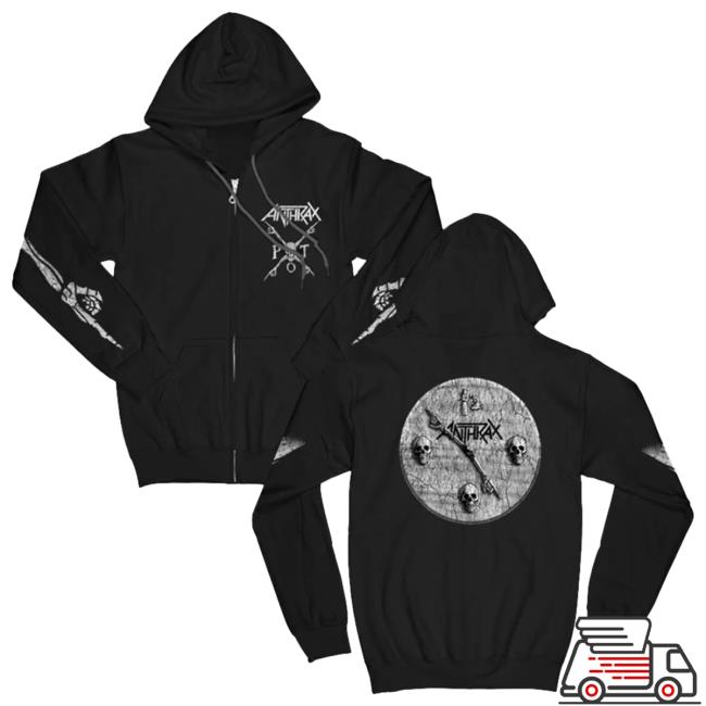 Persistence Of Time Pullover Hoodie Anthrax