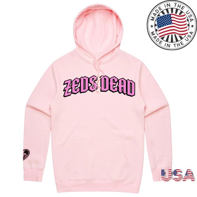 Official Zeds Dead - Tainted Love - New Hoodie - Light Pink
