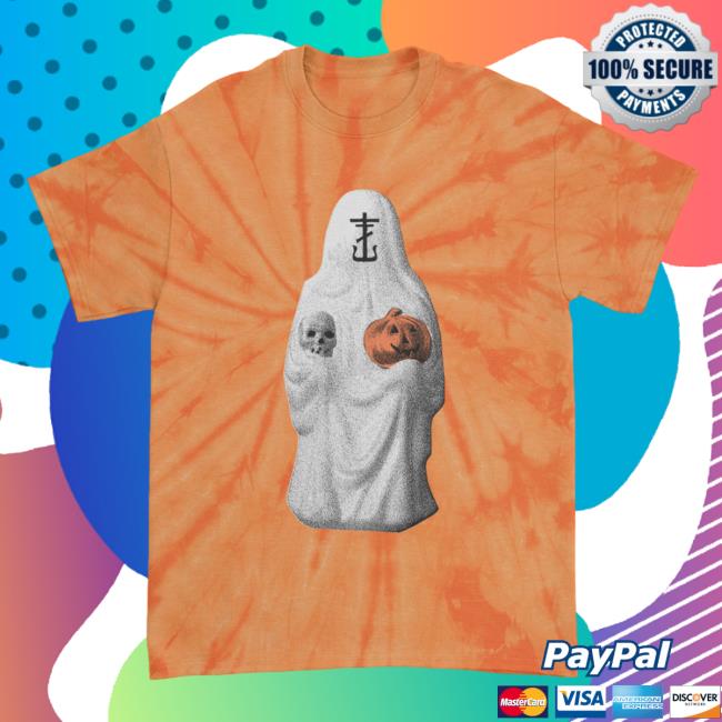 Official Frank Iero Merch Halloween Frank Iero Orange Spider Dye Shirt