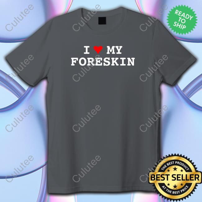 I Love My Foreskin Original Long Sleeve Tee Black