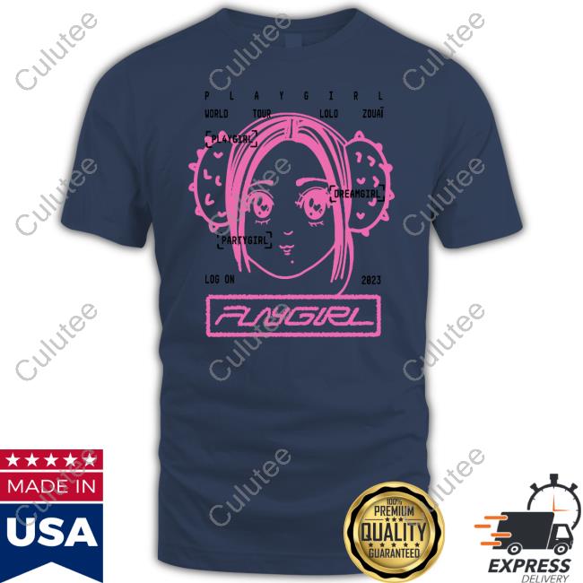 Official Lolo Zouai Merch Playgirl Anime T-Shirt