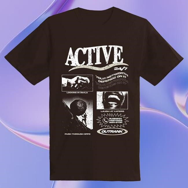 Official Outrank Brand Clothing Store Active T Shirt