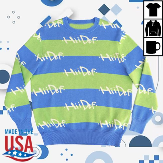 Hii-Def Handstyle Striped Crewneck