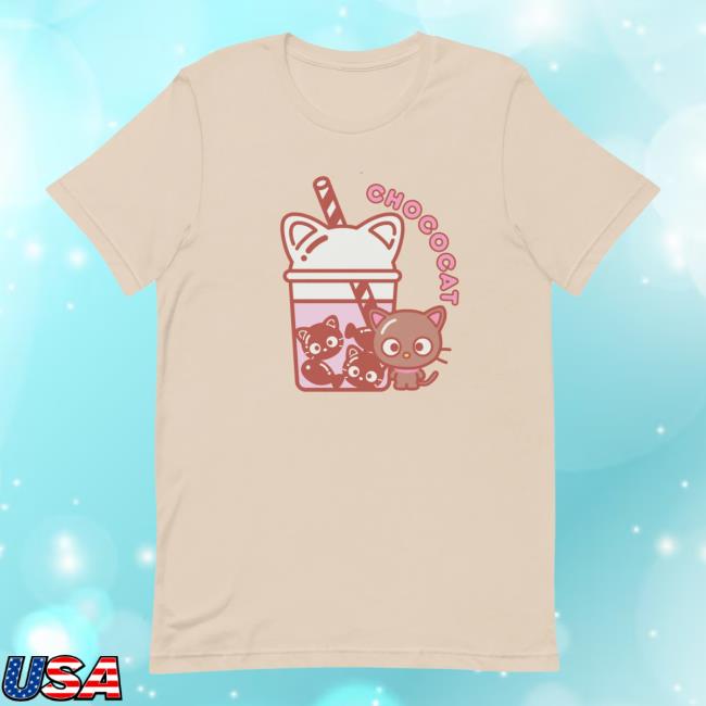 Hello Kitty Merch Store | Chococat Bubble Tea Tees