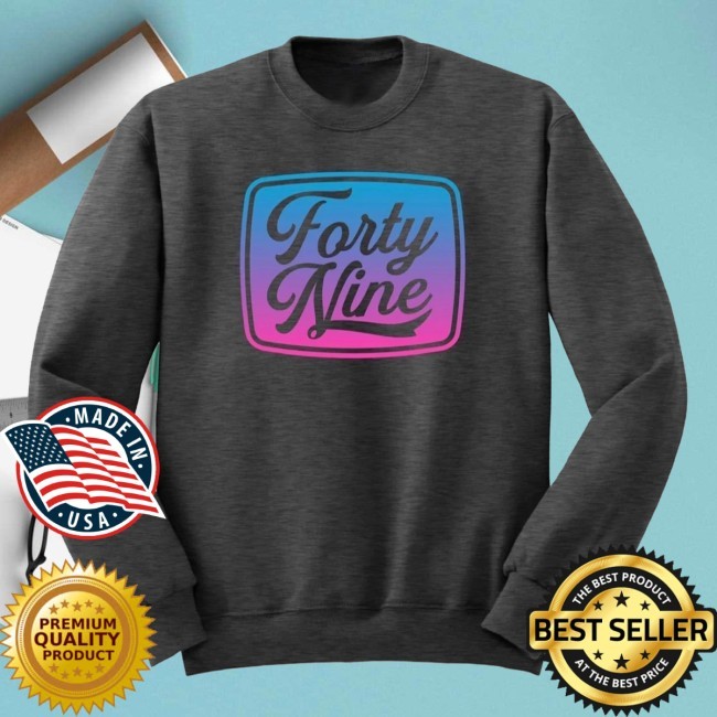 49Apparel Cn2403bh - Black Heather "Forty Nine Gradient" Bella Canvas Pullover Sweatshirt