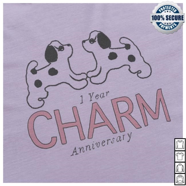 Official Clairo Merch Store Clairo Charm Puppy Tshirt (Orchid)