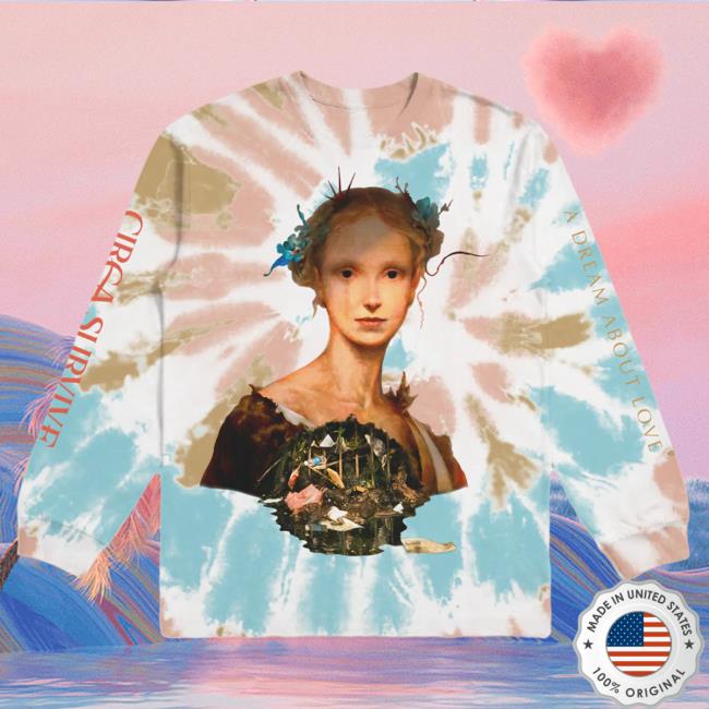 Official Circa Survive Never Meant to Be Long Sleeve Top Shirt Tie Dye Circasurvive