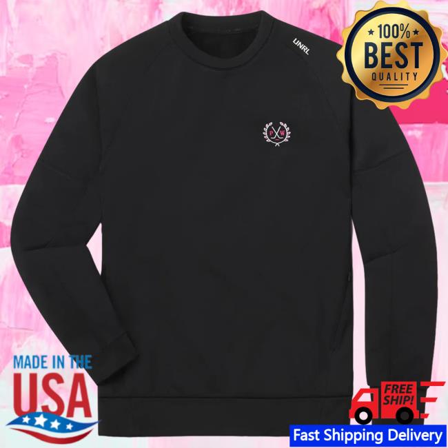Official Barstool Huskies Merch Store Spittin' Chiclets Unrl X Pink Whitney Crest Crossover Crew neck Sweatshirt Barstoolhuskies Apparel Clothing Shop