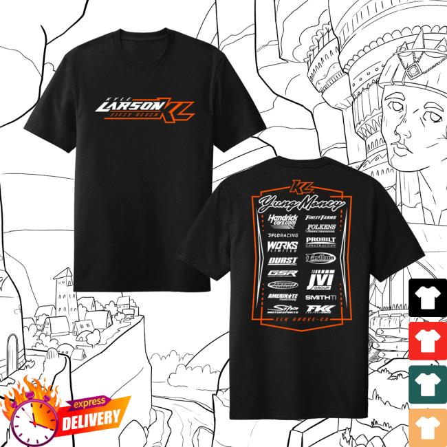 Kyle Larson Official Online Store Merch Kl #57 Crew Design- Adult Sweatshirt Hooded