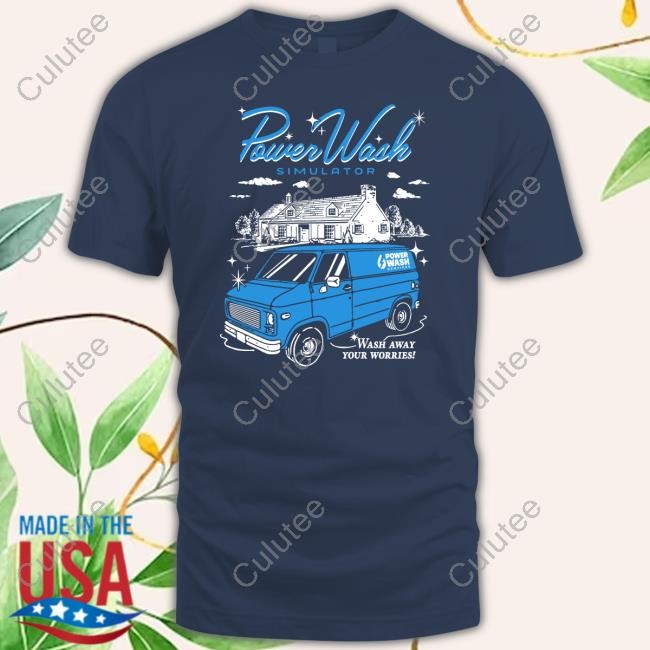 Official Fangamer PowerWash Simulator Wash Away Your Worries New Shirt