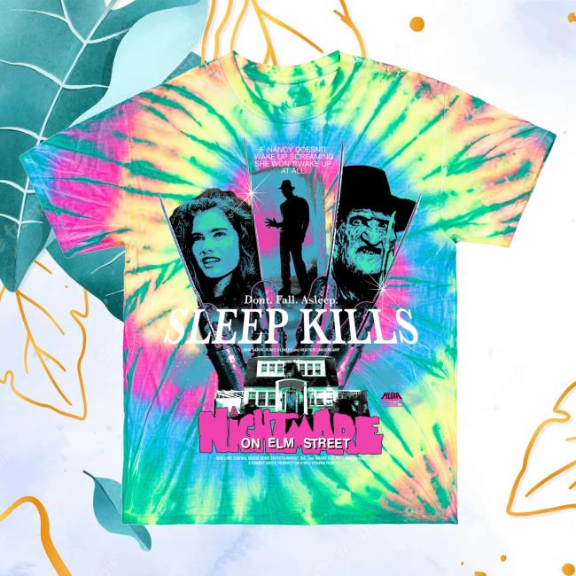Official Studiohouse Designs Noes Sleep Kills Tie Dye Shirt New