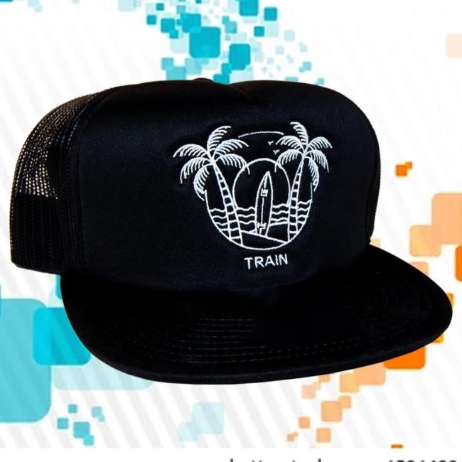Monoline Black Snap Back Cap Train Band Store Merch