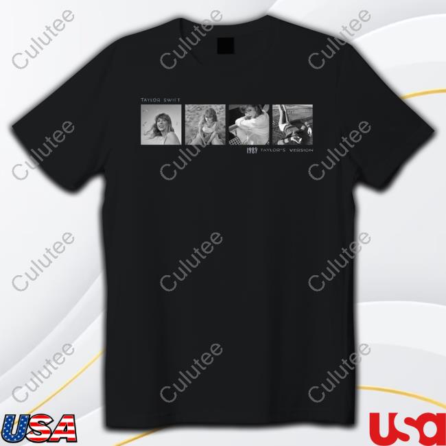 Official Taylor Swift 1989 Taylor's Version Charcoal Photo T Shirt