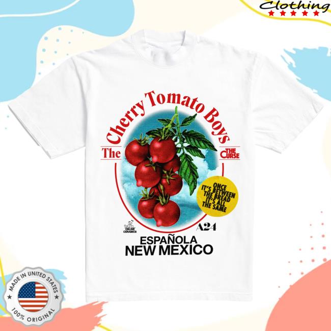 Official A24 Merch Store A24 Films Online Ceramics X The Curse Cherry Tomato Boys Tee A24 Shop
