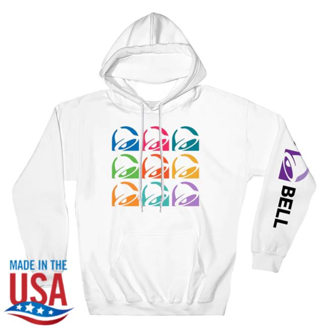Official Taco Bell Apparel Clothing Store Shop Taco Bell Colorful Logo Sweaters Tacobell Merch