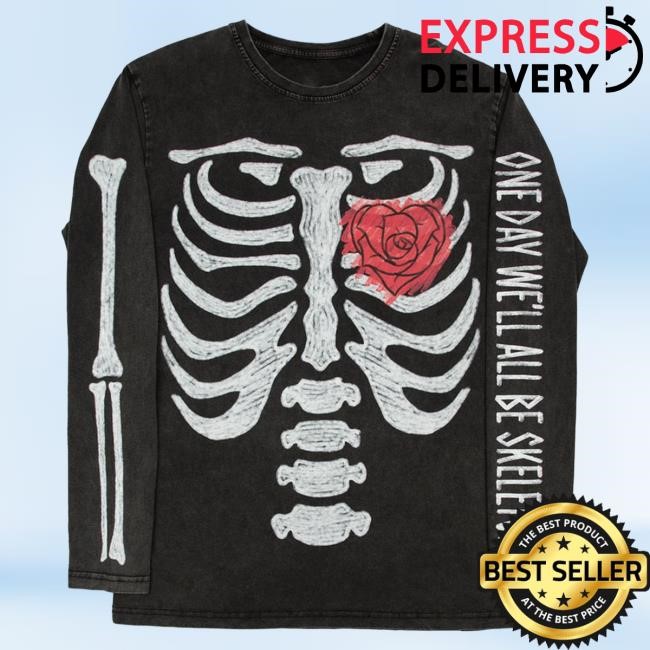Official Beautiful Bastard Merch Store Philip DeFranco One Day We'll All Be Skeletons Black Long-Sleeve