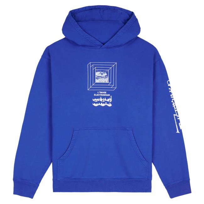 Official Brain Dead Merch Store We Are Brain Dead Electronique Hoodies - Blue Brain Dead Apparel Clothing Shop BrainDead