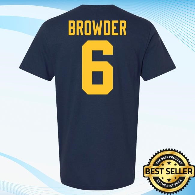 The M Den Michigan Wolverines #6 Jamar Browder Student Athlete Blue Football Shirts