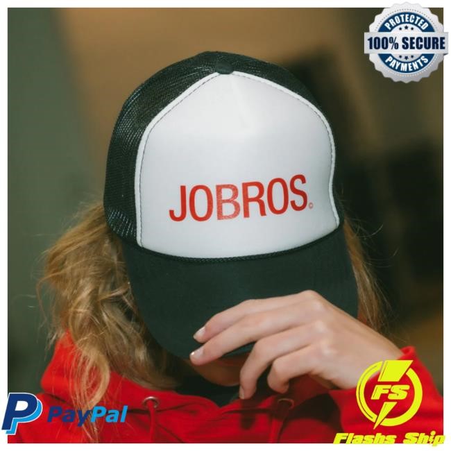 Official Jonas Brothers Store Jobros Trucker - Bi-Color Cap Black+White+Red