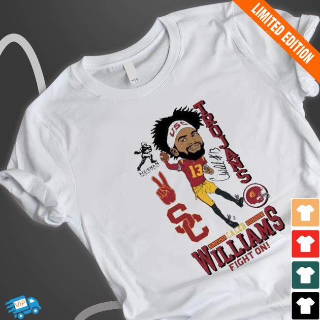 USC Trojans Caleb Williams 2022 Heisman Trophy Winner Fight On Shirt