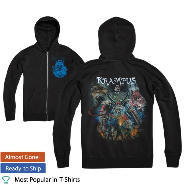 Official Cavity Colors Krampus: To All A Good Night - Zip Up Crewneck