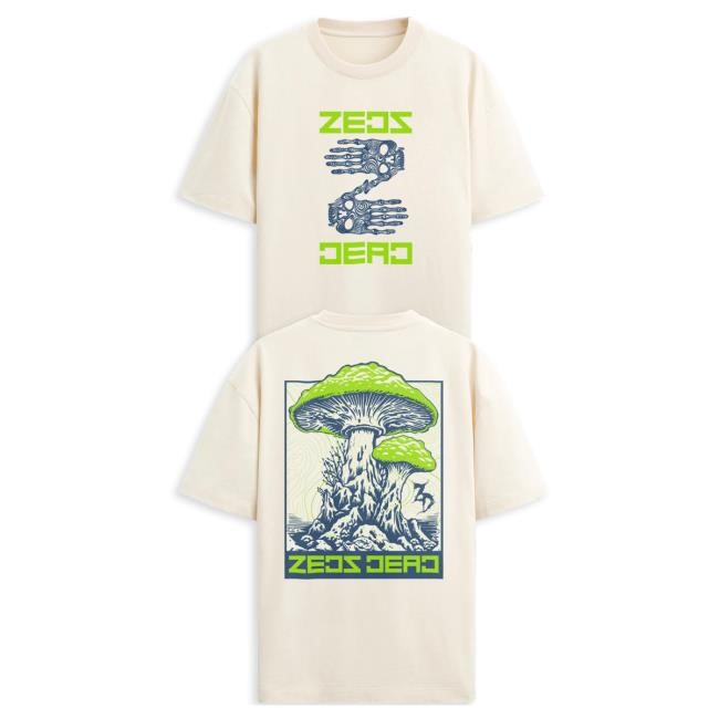 Official Zeds Dead Merch Zeds Dead - Obey - Natural T Shirt Zeds Dead Apparel Clothing Shop ZedsDead