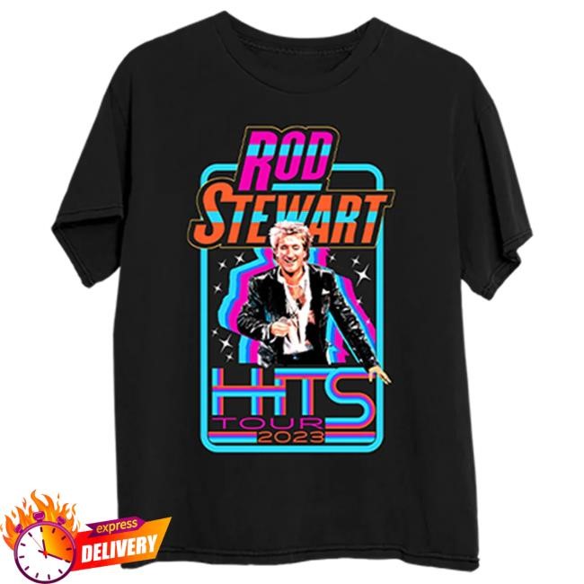 Official Rod Stewart Black Hits Tour Hot Shirt