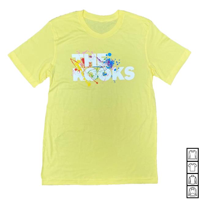 Official The Kooks Apparel Store The Kooks Yellow Paint Splash Attractive Shirt The Kooks Clothing Shop TheKooks